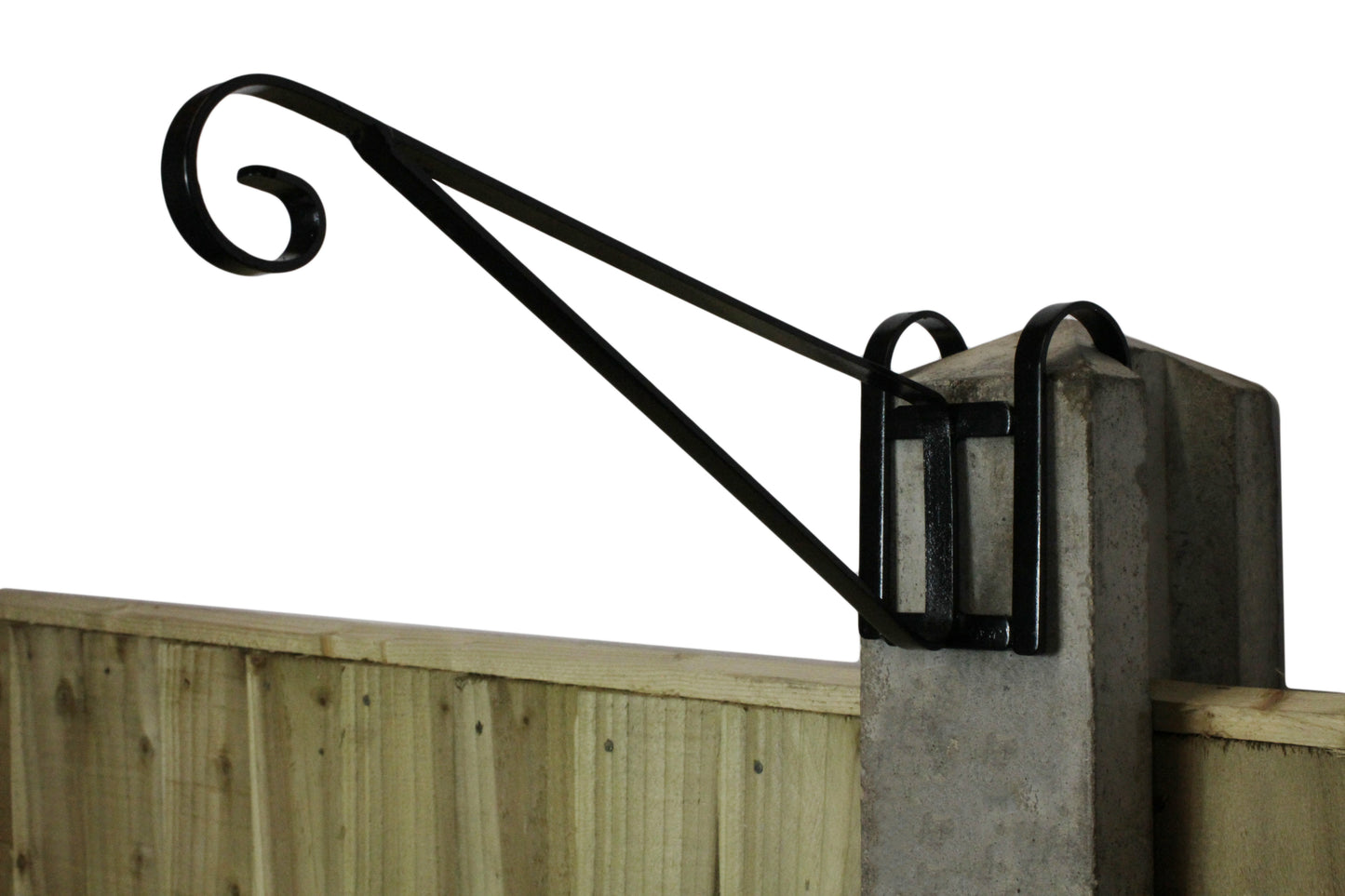 Set of 2 "H" Section Hanging Basket Bracket for Concrete Fence Posts CP27