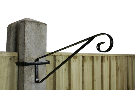 Set of 2 Hanging Basket Bracket for Concrete Fence Posts CP23