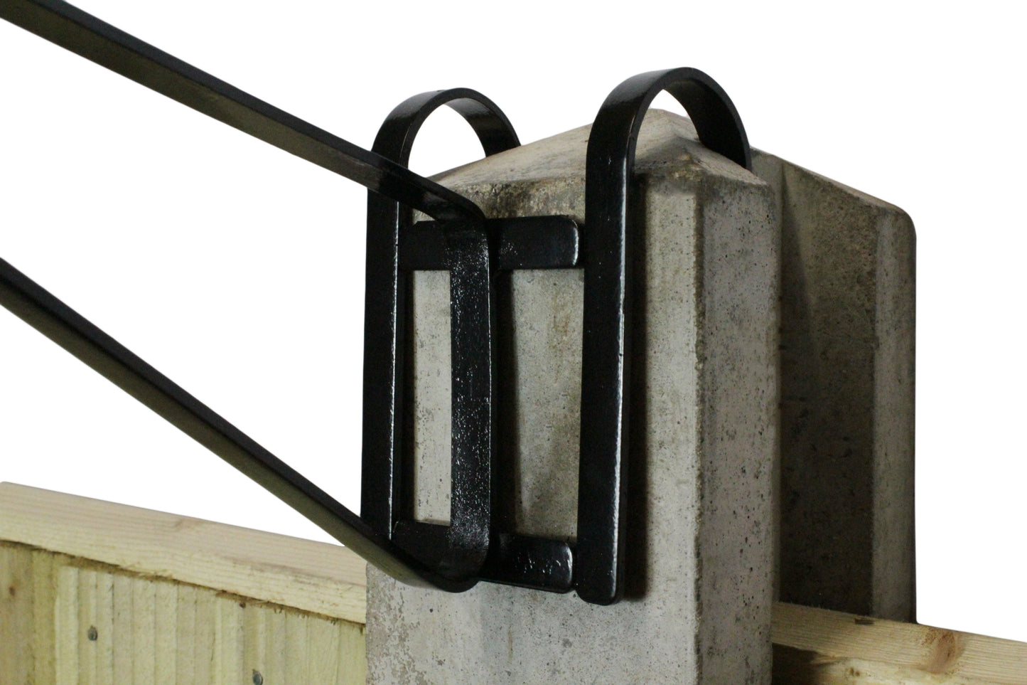 Set of 2 "H" Section Hanging Basket Bracket for Concrete Fence Posts CP27